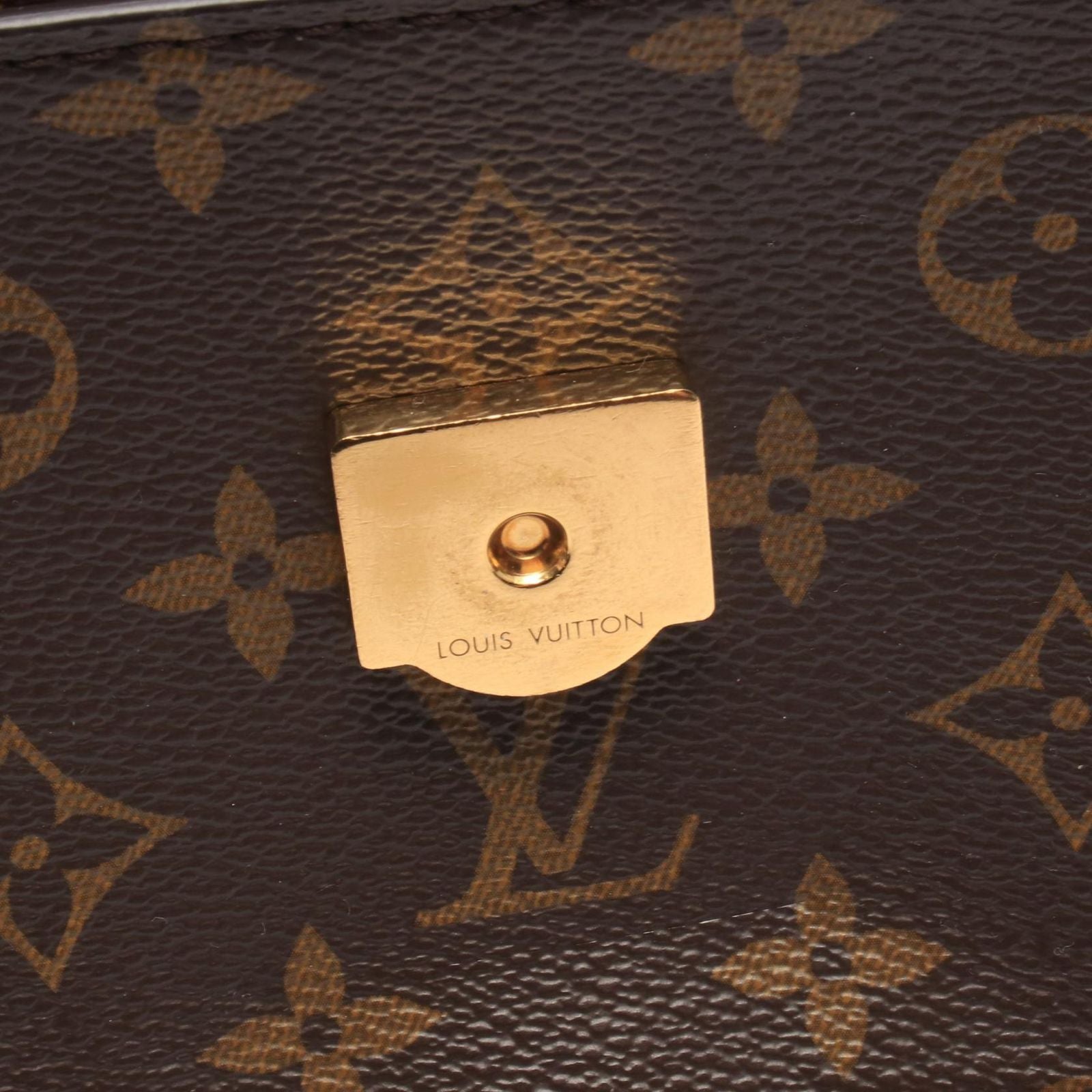 Louis Vuitton Shoulder Bag Passy Monogram Noir Canvas Leather — view 6