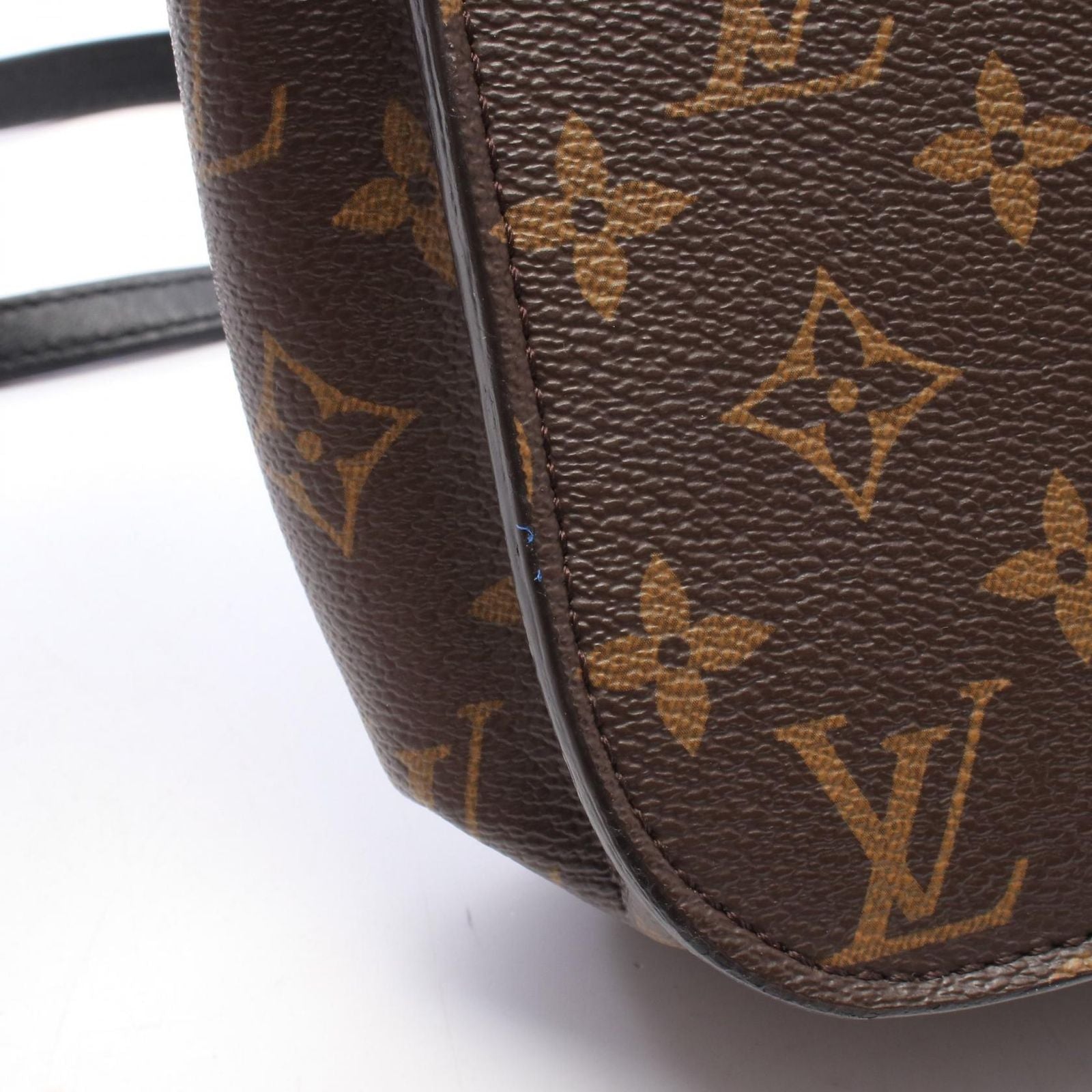Louis Vuitton Shoulder Bag Passy Monogram Noir Canvas Leather — view 8