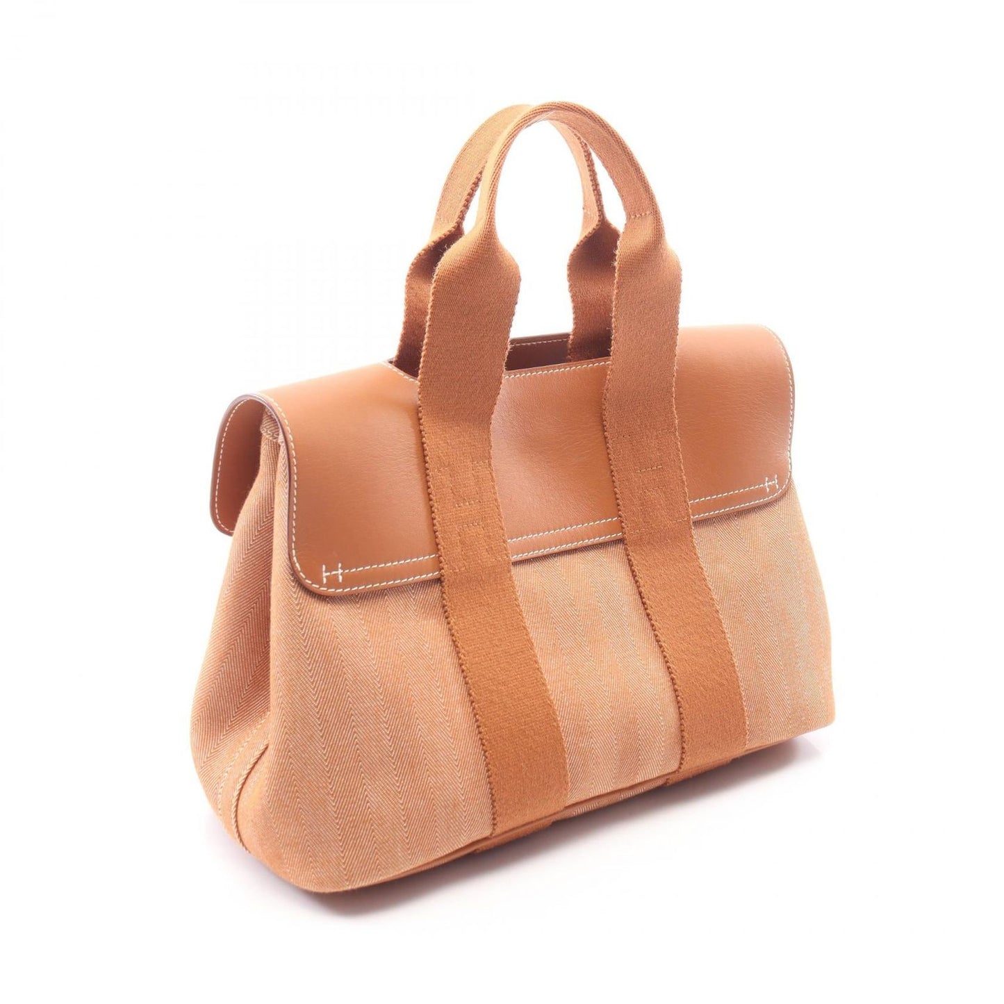 Hermes Handbag Valparaiso PM Gold Canvas Leather — view 2