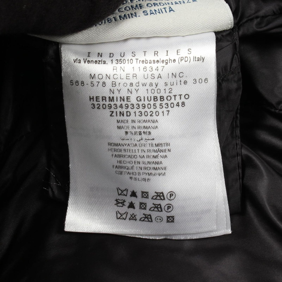 Moncler Down Jacket Hermine Nylon Coat — view 4