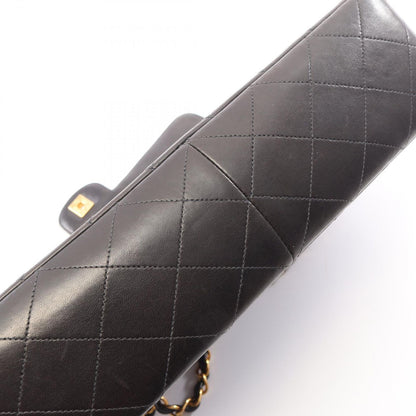 Chanel Shoulder Bag Maxi Quilted 30 Single Flap Black Lambskin Chain — view 8