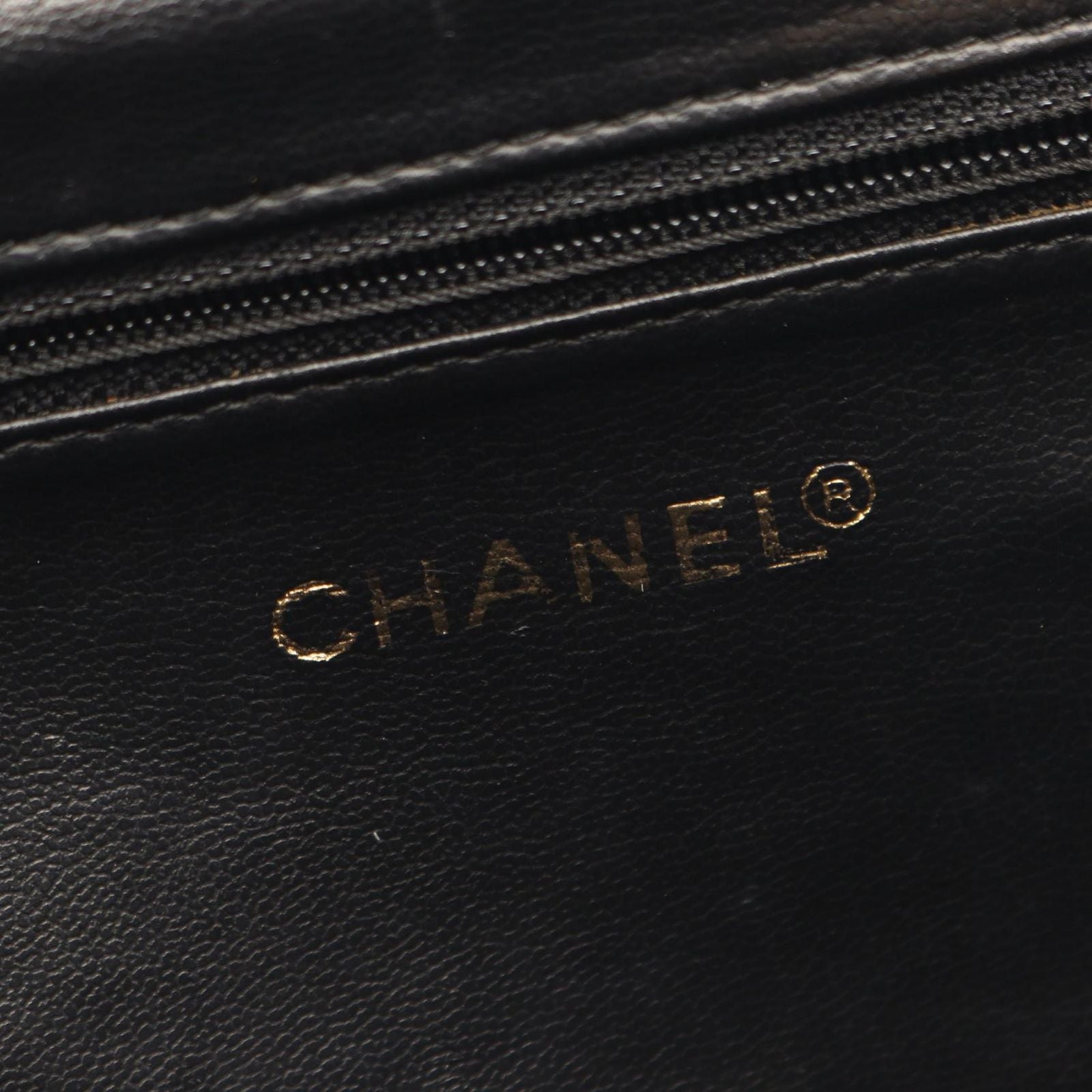 Chanel Backpack CC Logo Black Caviar Leather — view 4