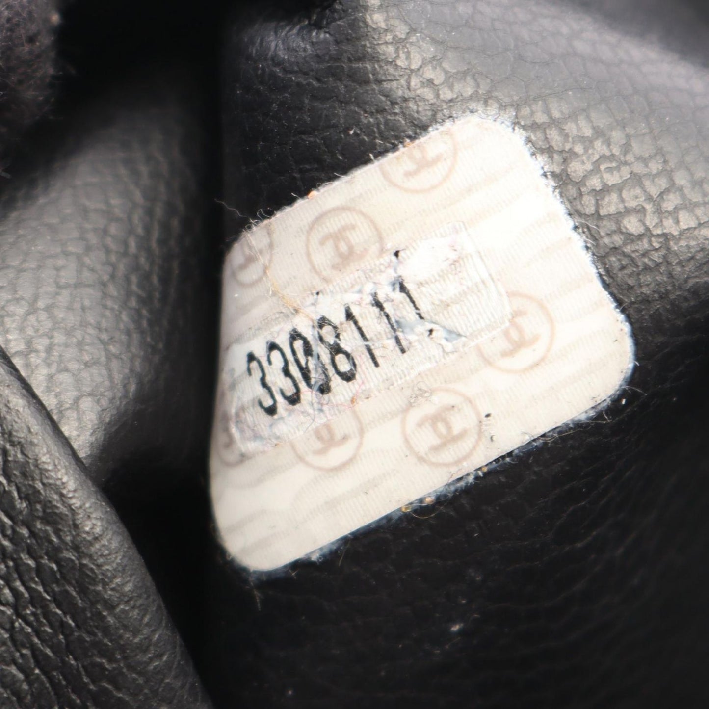 Chanel Backpack CC Logo Black Caviar Leather — view 5