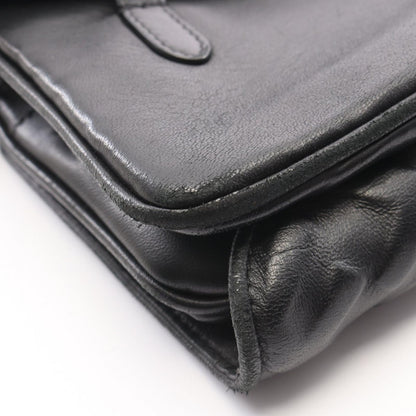 Fendi Waist Bag FF Embossed Upside Down Black Leather Zucca — view 7