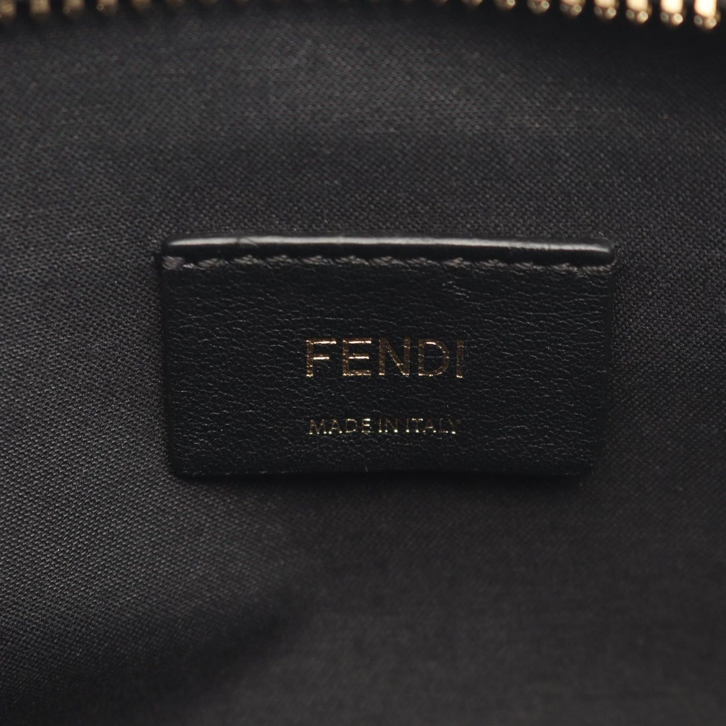 Fendi Waist Bag FF Embossed Upside Down Black Leather Zucca — view 4