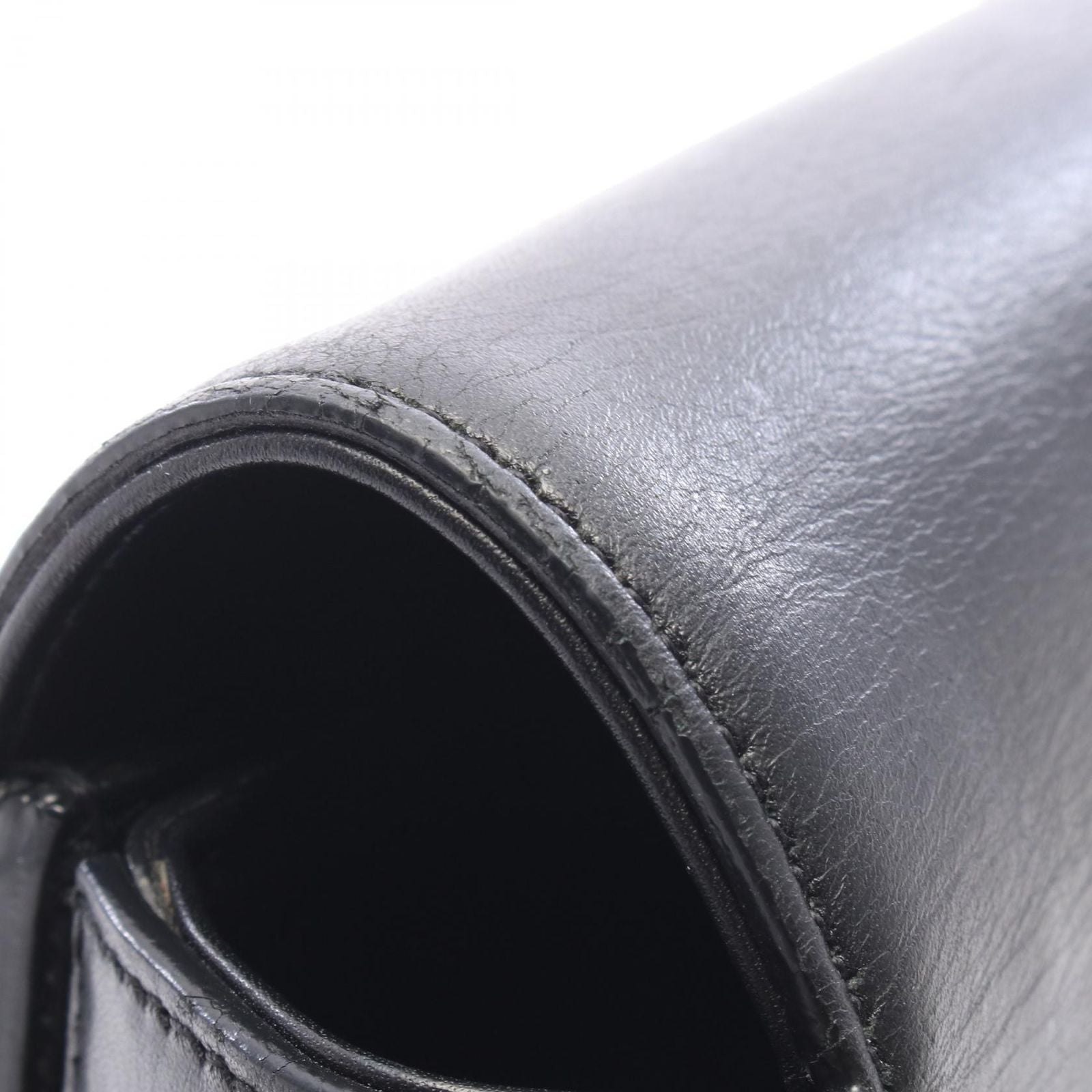 Saint Laurent Paris Shoulder Bag Universite Black Leather — view 7
