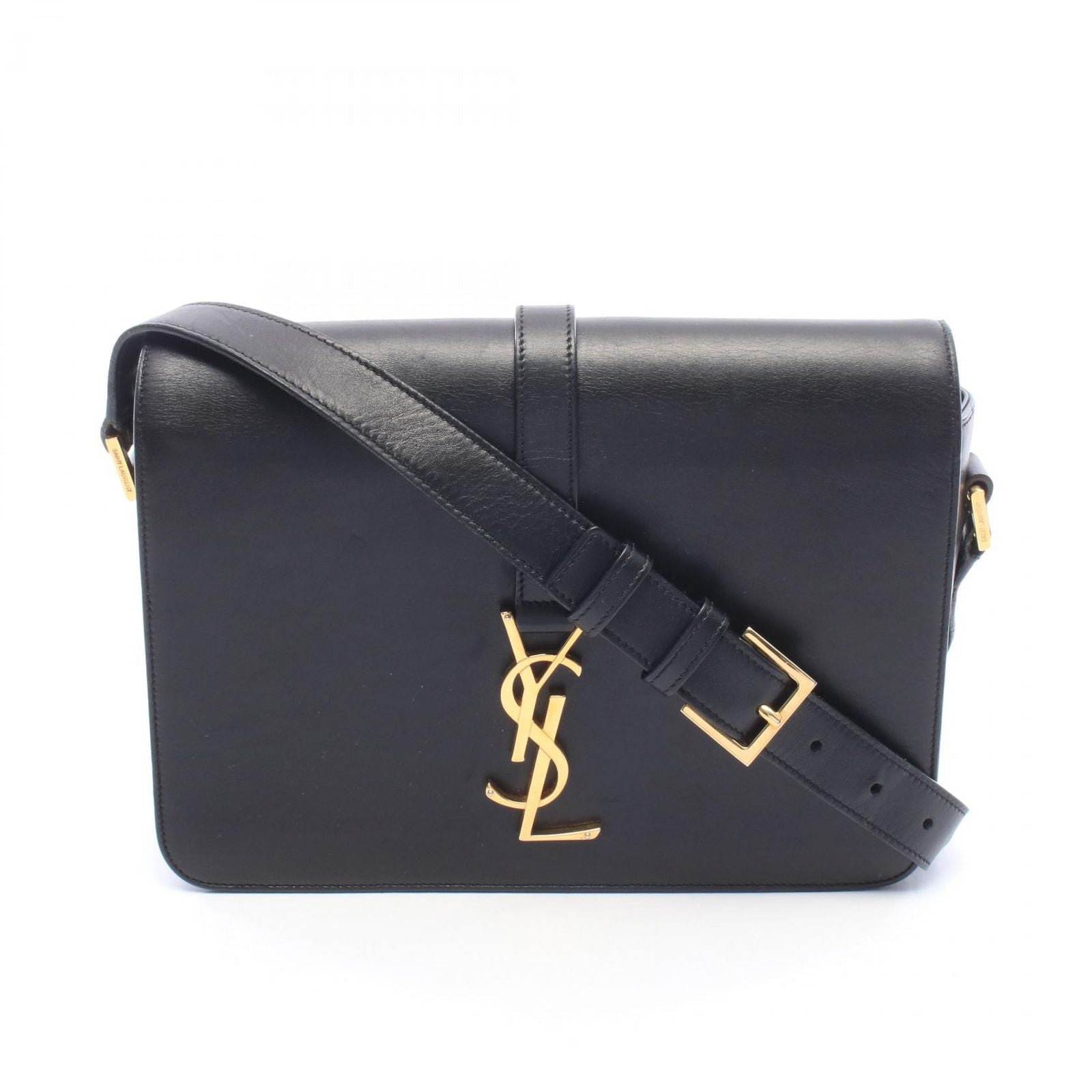 Saint Laurent Paris Shoulder Bag Universite Black Leather