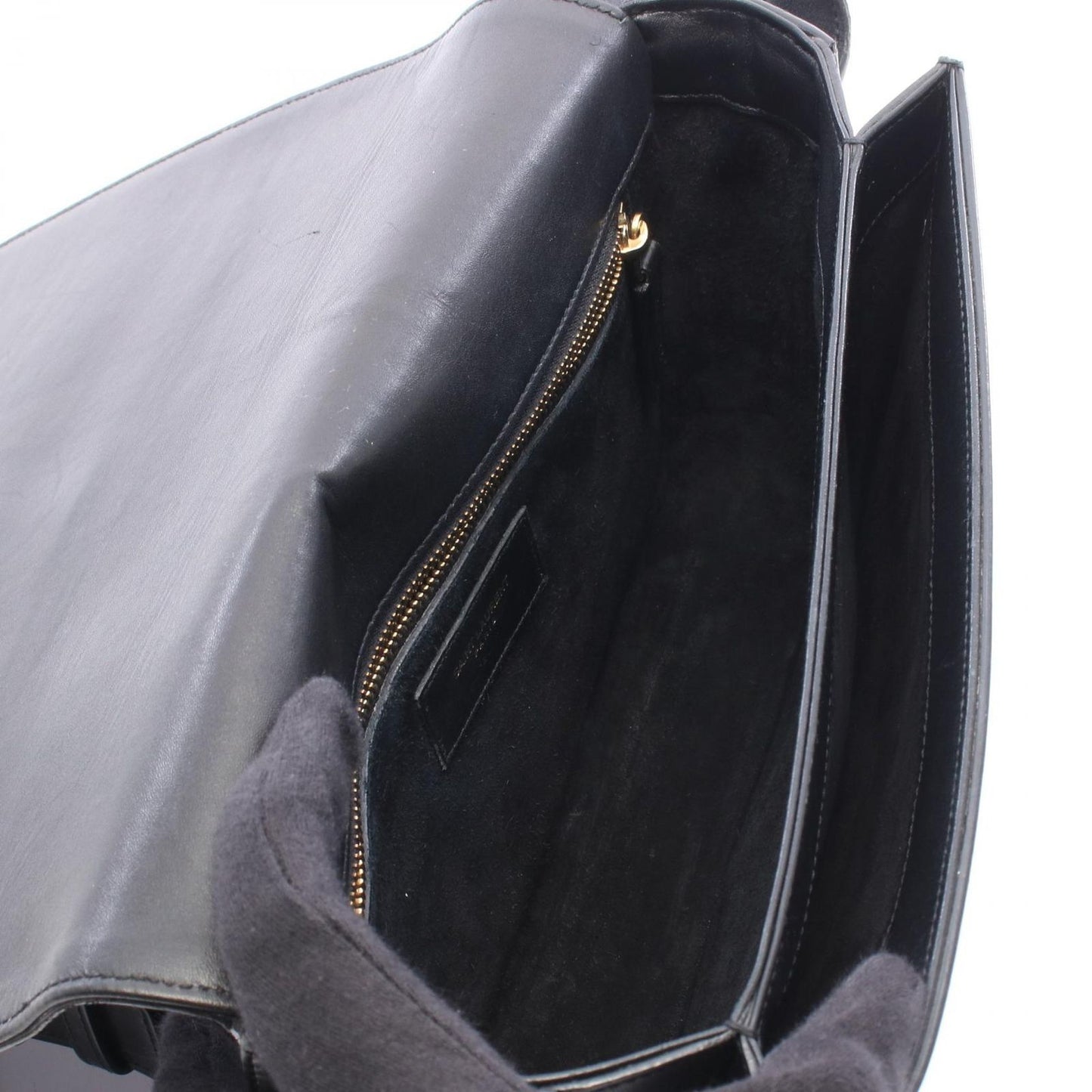Saint Laurent Paris Shoulder Bag Universite Black Leather — view 3