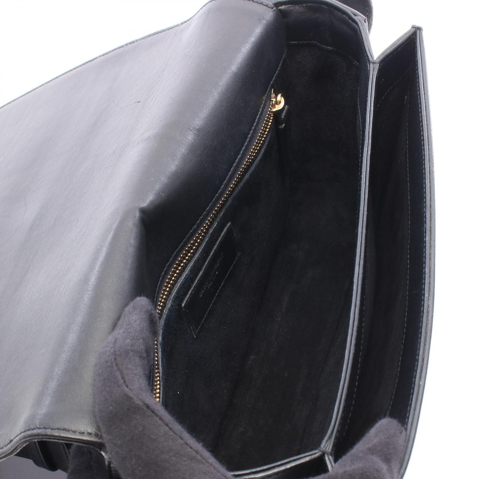 Saint Laurent Paris Shoulder Bag Universite Black Leather — view 3