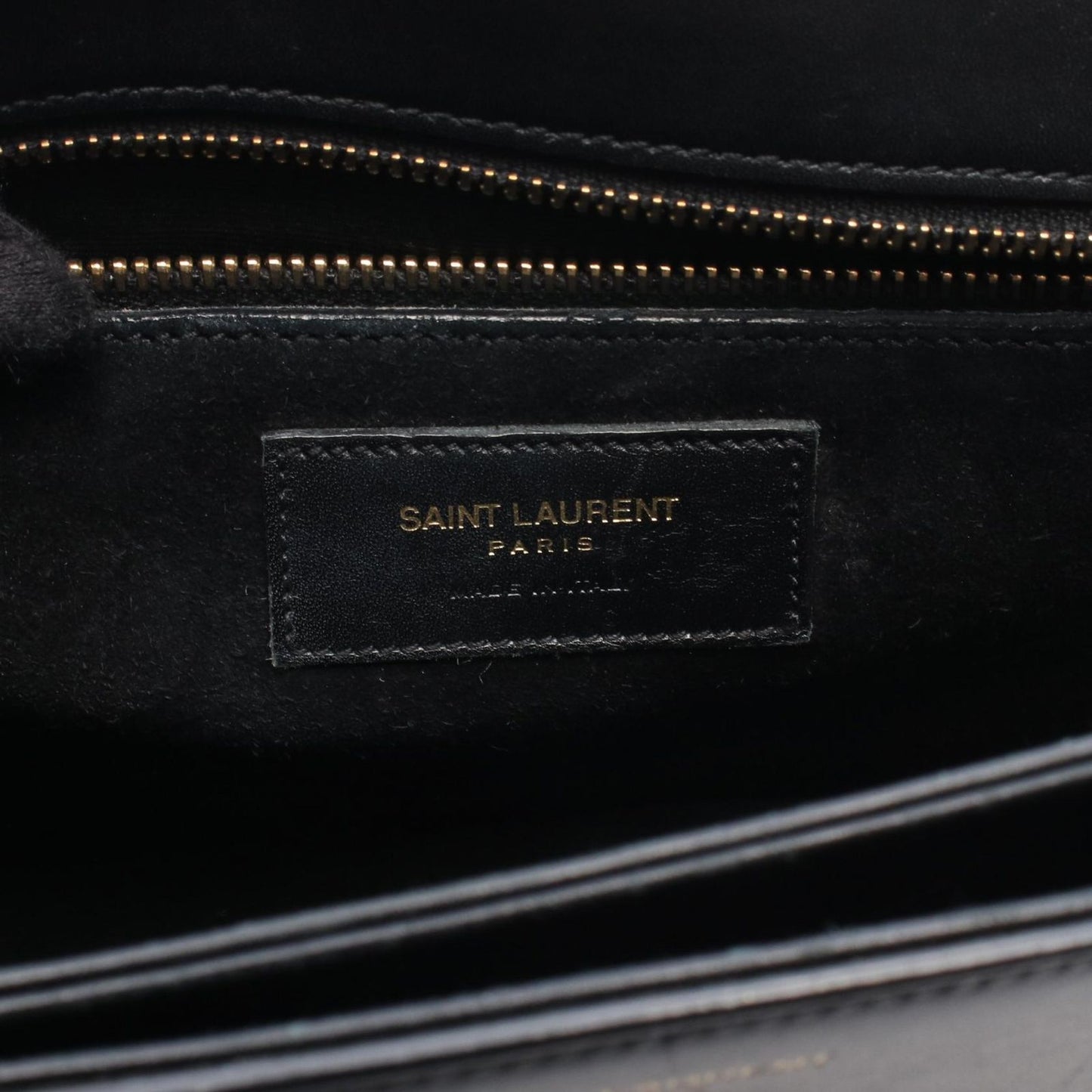 Saint Laurent Paris Shoulder Bag Universite Black Leather — view 4