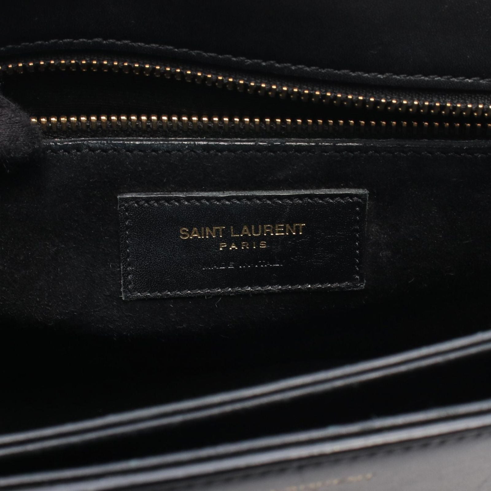 Saint Laurent Paris Shoulder Bag Universite Black Leather — view 4