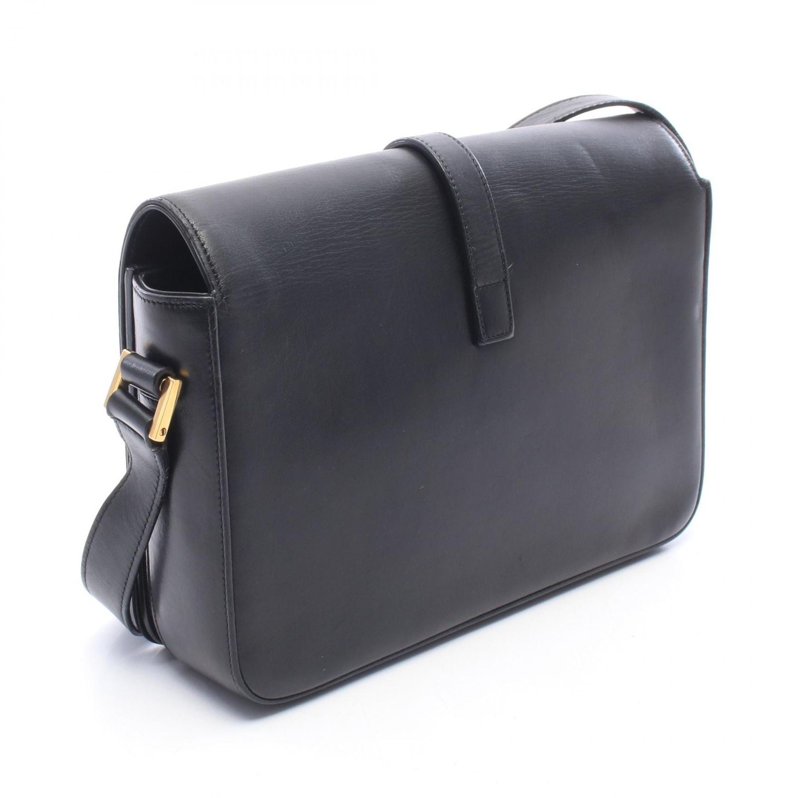 Saint Laurent Paris Shoulder Bag Universite Black Leather — view 2