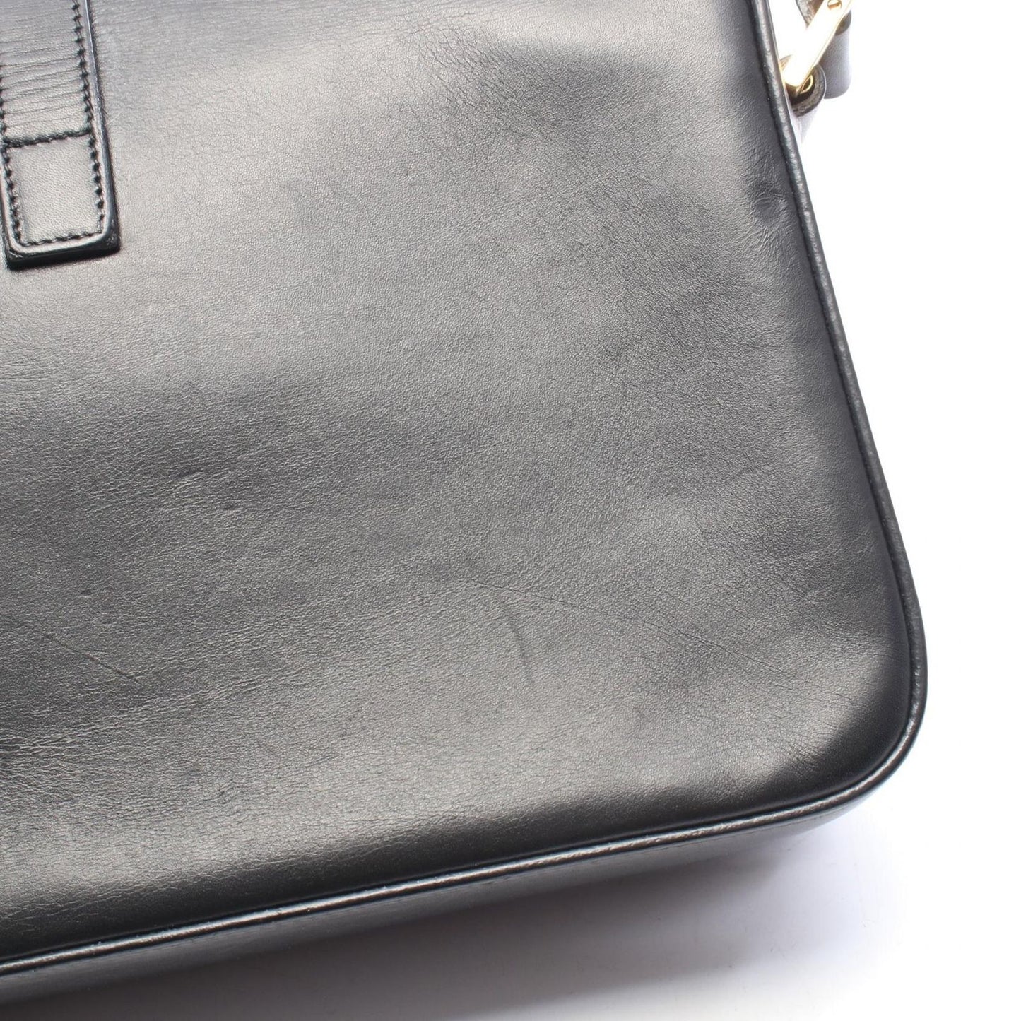 Saint Laurent Paris Shoulder Bag Universite Black Leather — view 6