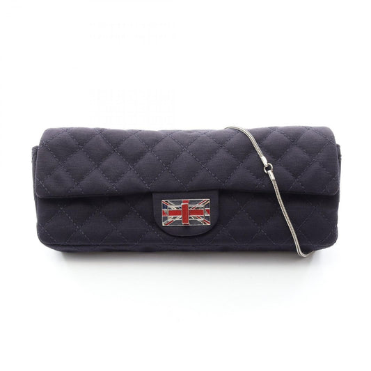 Chanel Shoulder Bag Quilted Union Jack Navy
