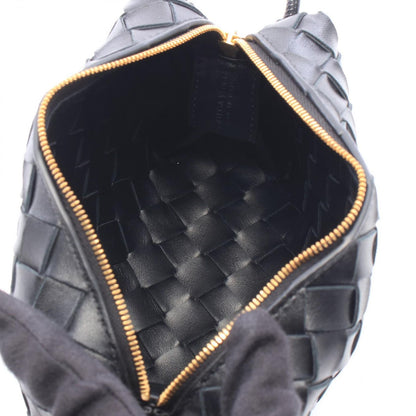 Bottega Veneta Shoulder Bag Intrecciato Mini Loop Black Leather — view 3