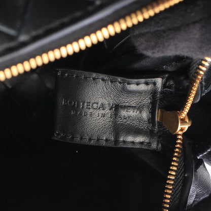 Bottega Veneta Shoulder Bag Intrecciato Mini Loop Black Leather — view 4