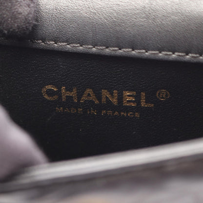 Chanel Shoulder Bag 2.55 Quilted Black Calfskin Small Chain — view 4