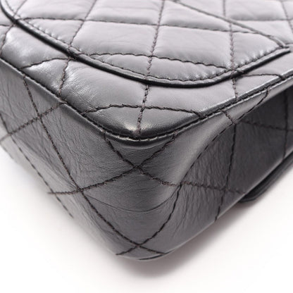 Chanel Shoulder Bag 2.55 Quilted Black Calfskin Small Chain — view 8