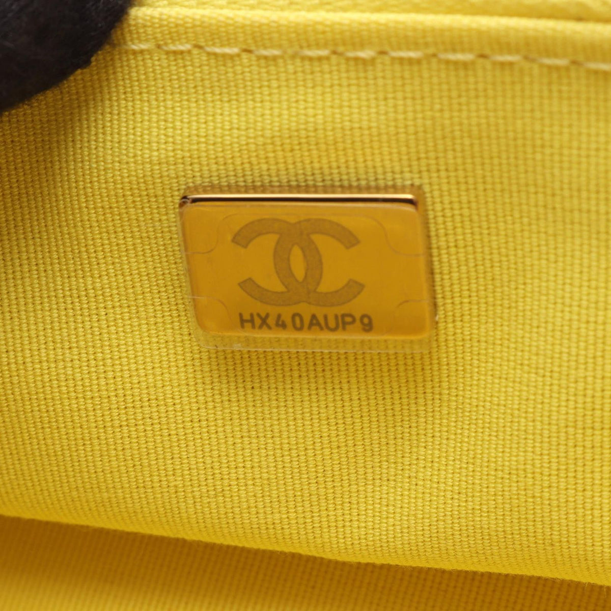 Chanel Shoulder Bag Quilted Yellow Lambskin Vanity 2-Way Chain — view 5