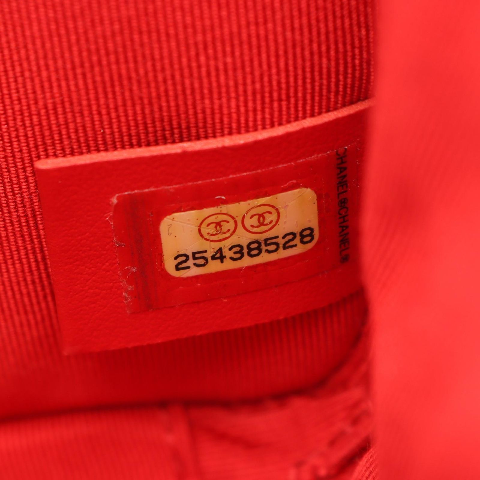 Chanel Shoulder Bag Quilted Half Here Red Leather — view 5