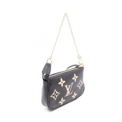 Louis Vuitton Handbag Mini Pochette Soir Bicolor Monogram Empreinte Black Beige — view 2
