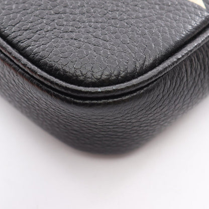Louis Vuitton Handbag Mini Pochette Soir Bicolor Monogram Empreinte Black Beige — view 6