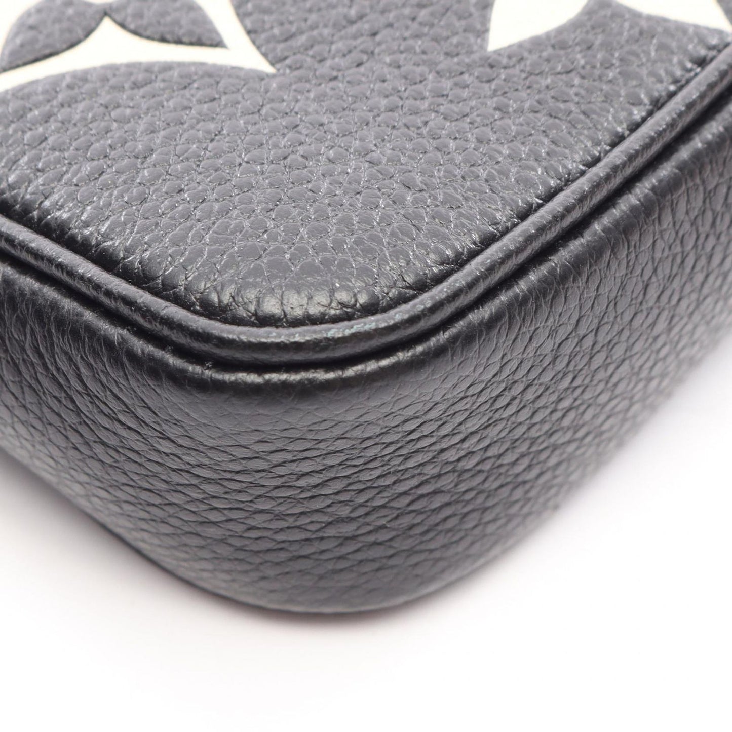 Louis Vuitton Handbag Mini Pochette Soir Bicolor Monogram Empreinte Black Beige — view 5