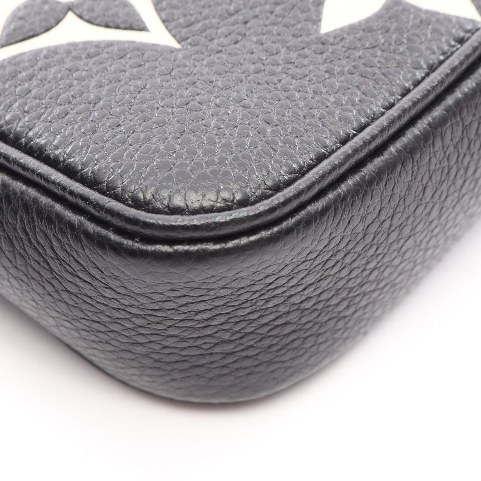 Louis Vuitton Handbag Mini Pochette Soir Bicolor Monogram Empreinte Black Beige — view 5