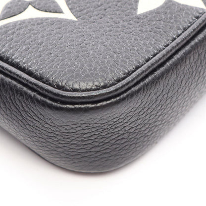 Louis Vuitton Handbag Mini Pochette Soir Bicolor Monogram Empreinte Black Beige — view 5