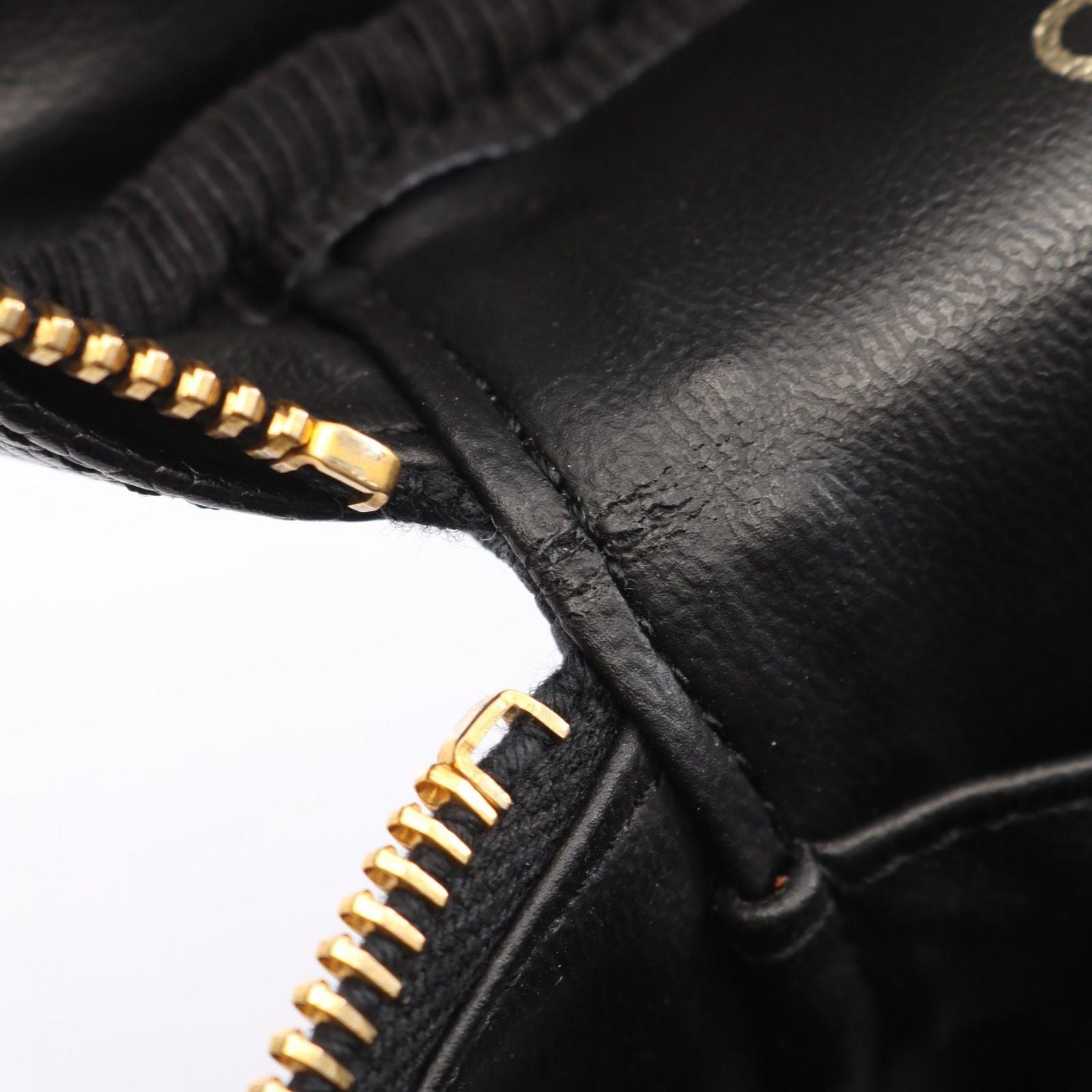 Chanel Handbag CC Logo Black Caviar Leather Vertical Vanity — view 6