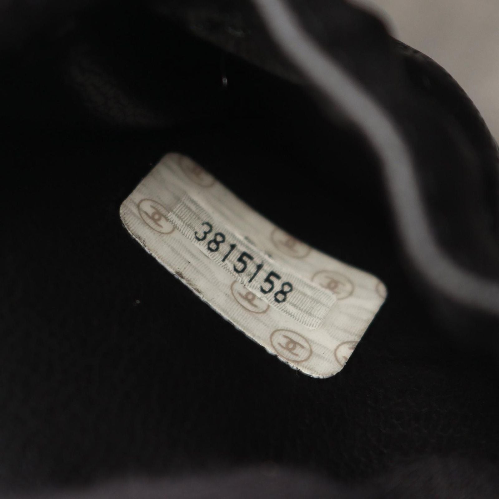 Chanel Handbag CC Logo Black Caviar Leather Vertical Vanity — view 5