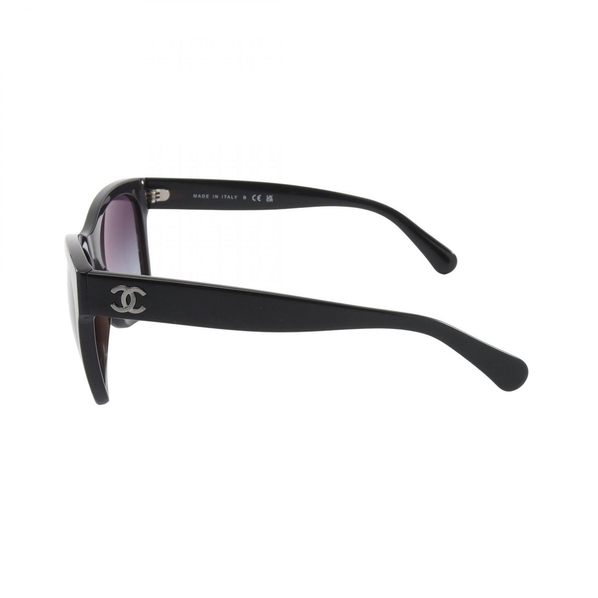 Chanel Sunglasses CC Logo Gradient Lens Lame Eyewear — view 3
