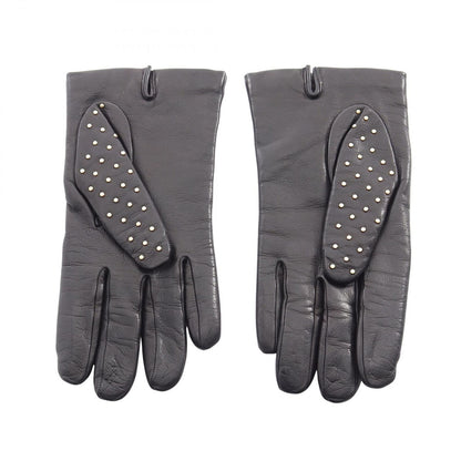 Prada Gloves Triangle Plate Studs Lambskin — view 2