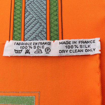 Hermes Scarf Carre 90 Cuirs du Desert Silk — view 3