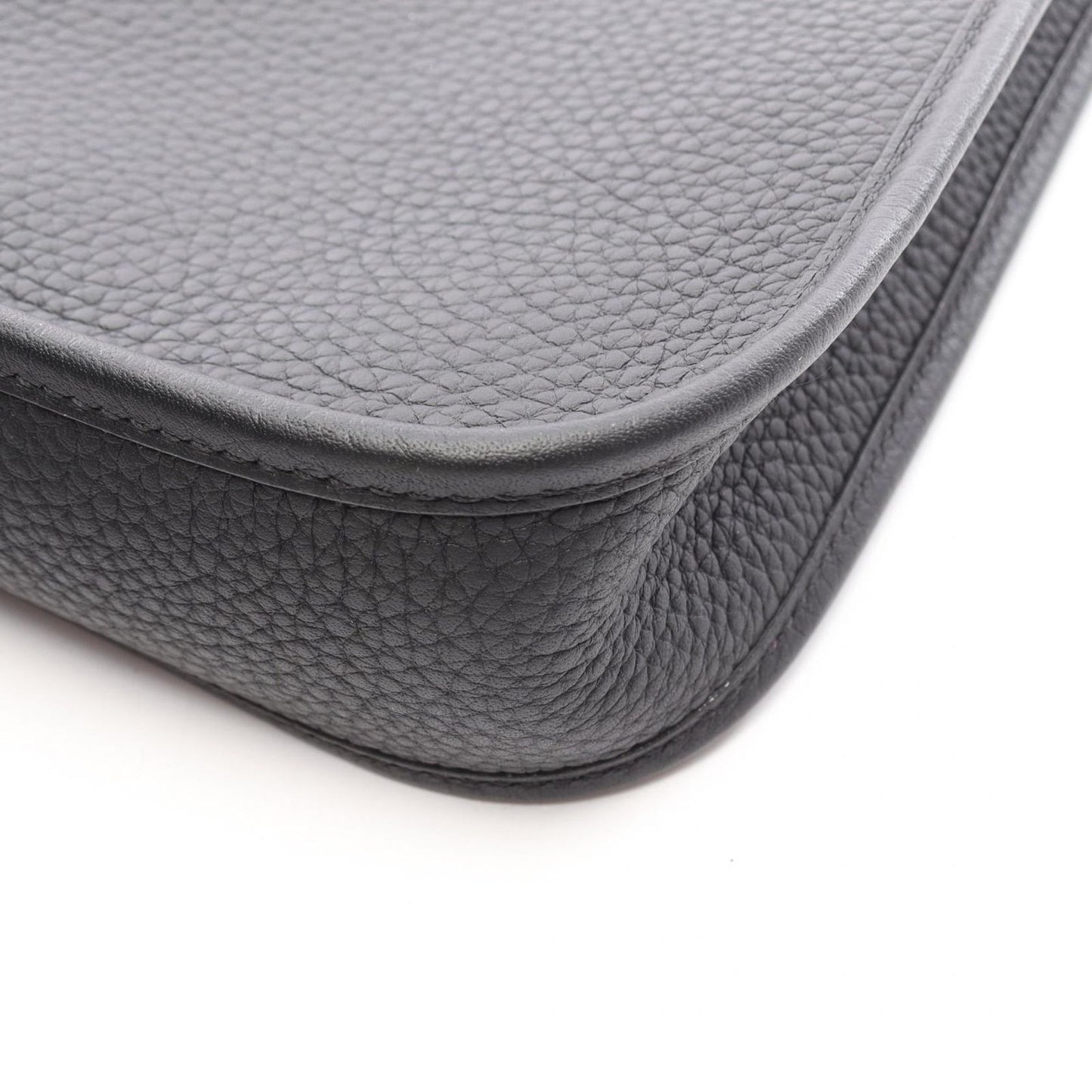 Hermes Shoulder Bag Evelyne Amazon TPM Black Leather — view 6