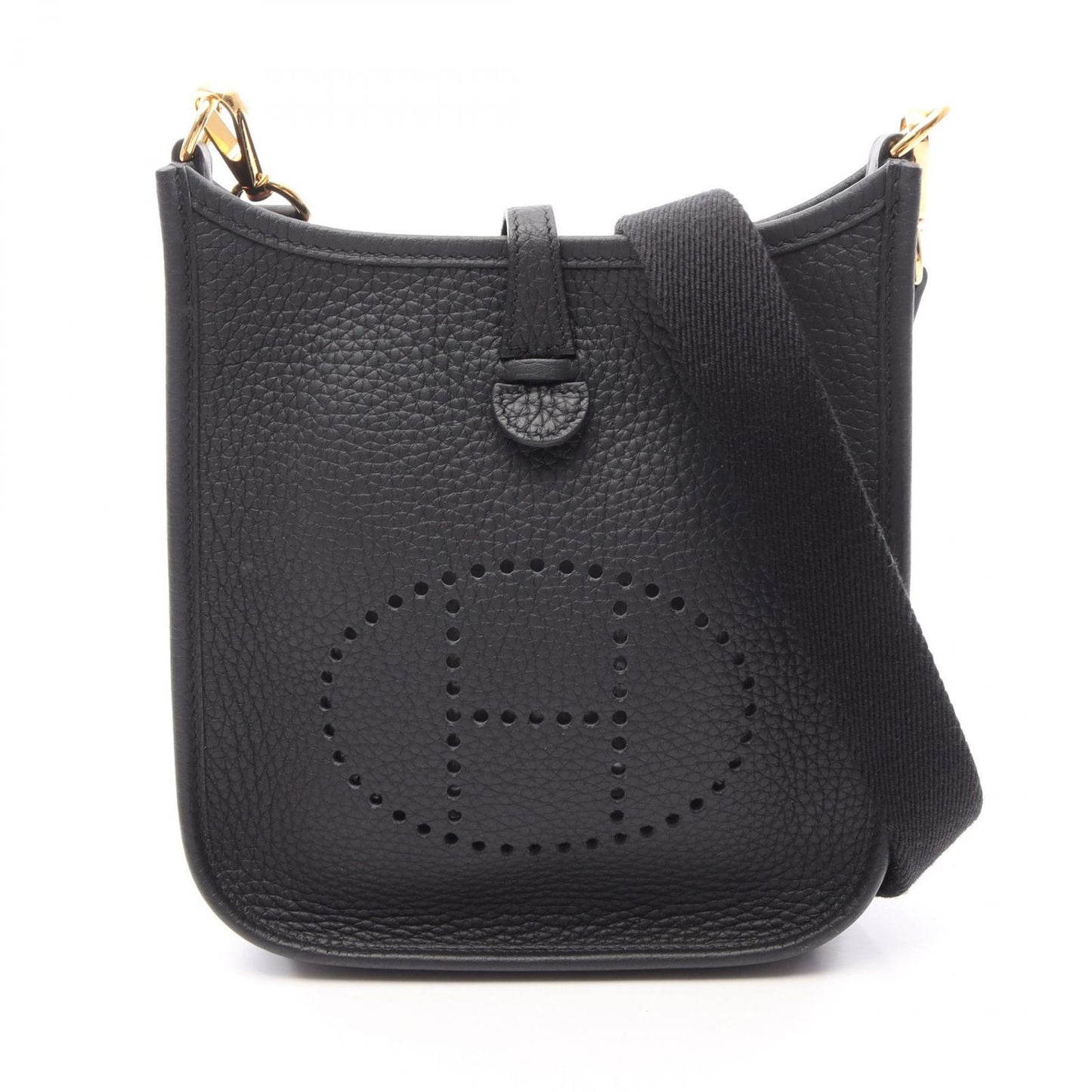 Hermes Shoulder Bag Evelyne Amazon TPM Black Leather