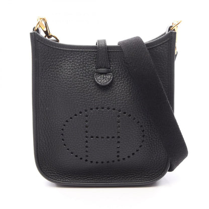 Hermes Shoulder Bag Evelyne Amazon TPM Black Leather