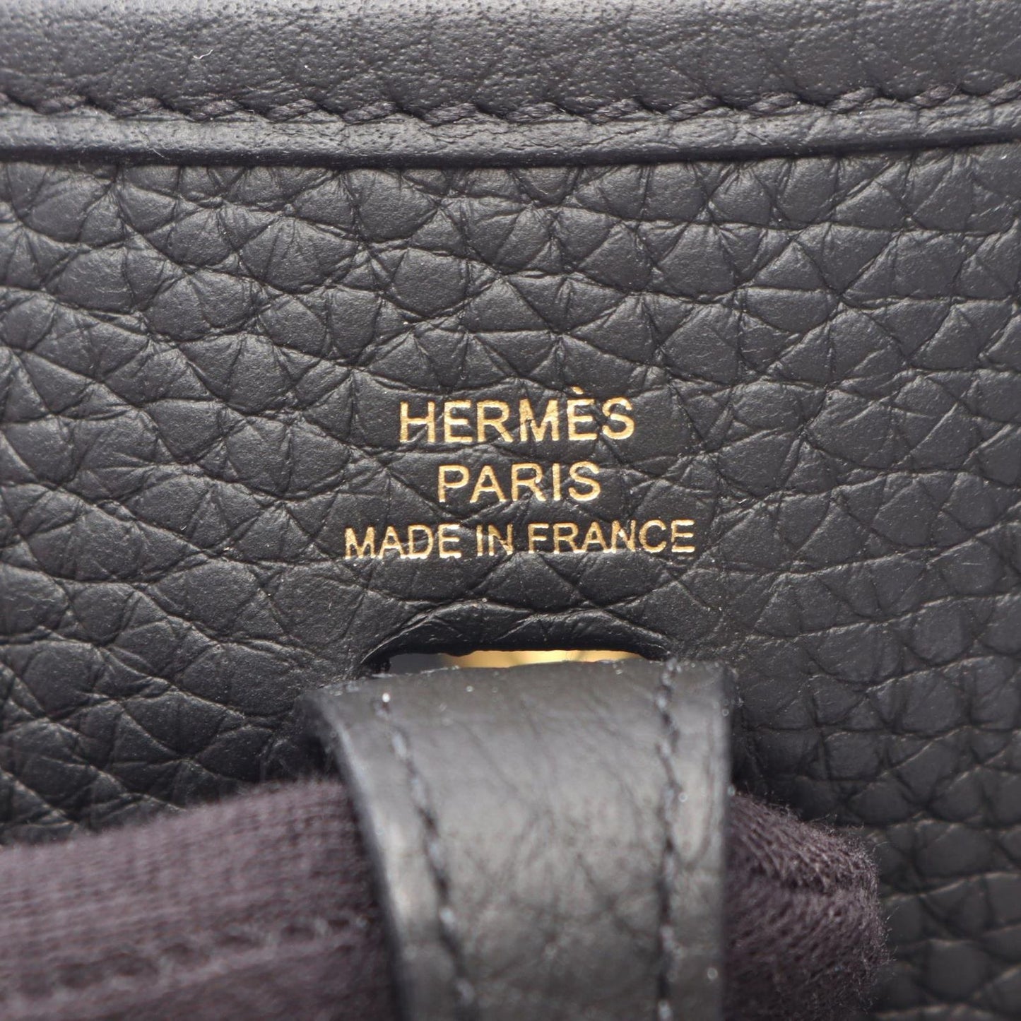 Hermes Shoulder Bag Evelyne Amazon TPM Black Leather — view 4