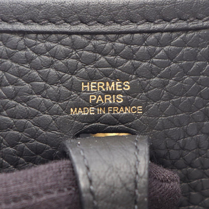 Hermes Shoulder Bag Evelyne Amazon TPM Black Leather — view 4