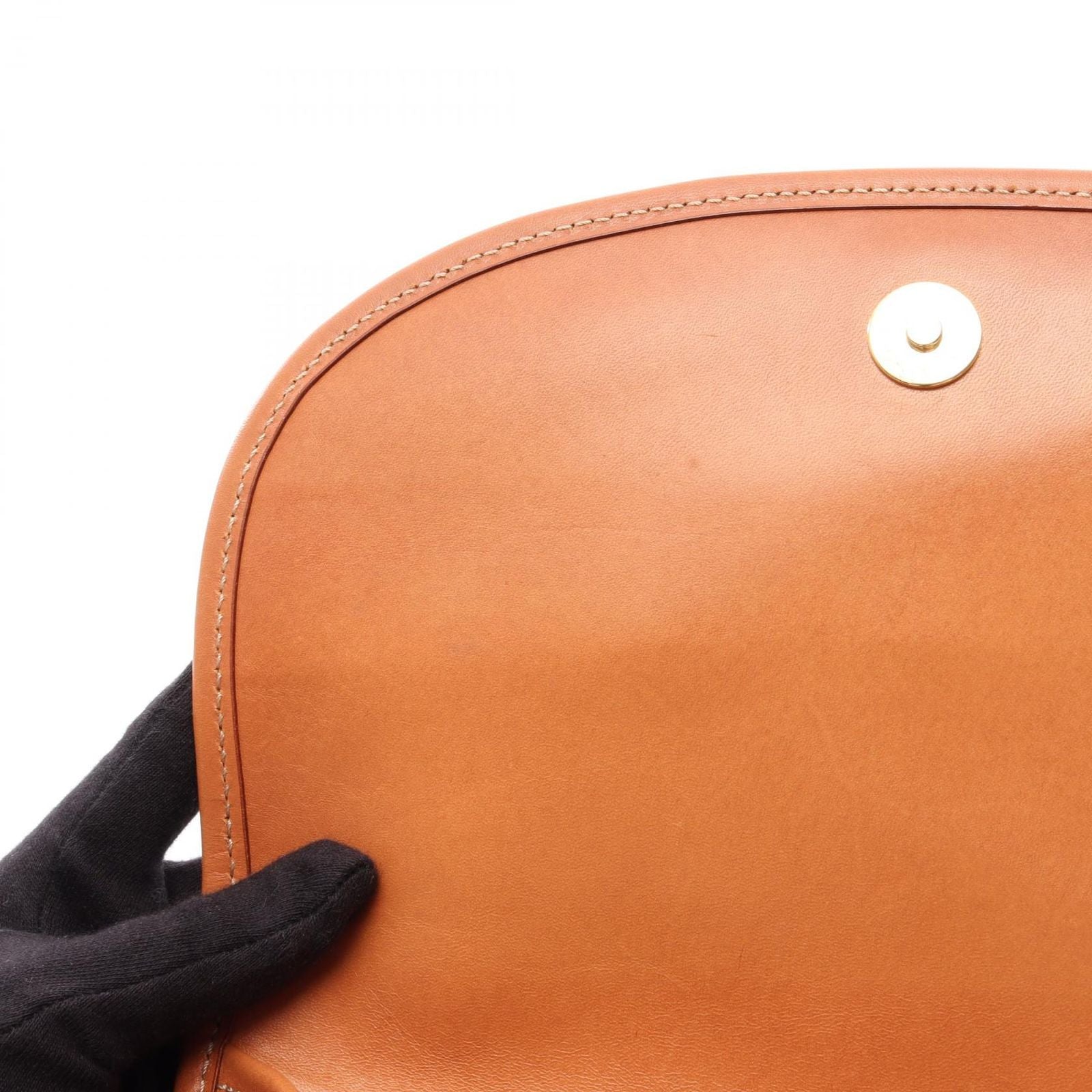 Celine Shoulder Bag Macadam Star Ball Brown Dark Canvas Leather — view 6