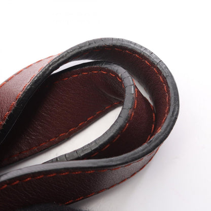 Loewe Handbag Hammock Bag Small 2-Way Dark Brown Orange Red Leather — view 7
