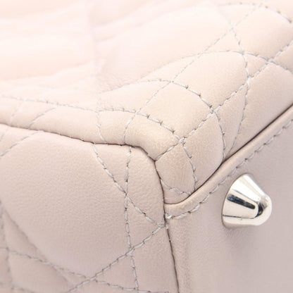 Dior Handbag Lady Dior Large 2-Way Light Beige Leather Lady Dior Tote — view 7
