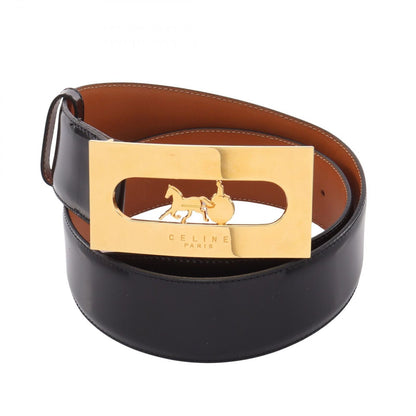 Celine Belt Saluki Gold Patent Leather