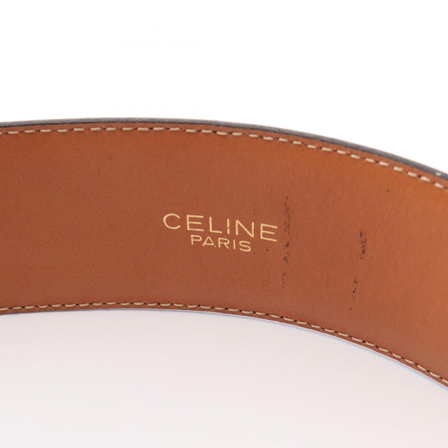 Celine Belt Saluki Gold Patent Leather — view 4