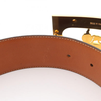 Celine Belt Saluki Gold Patent Leather — view 6