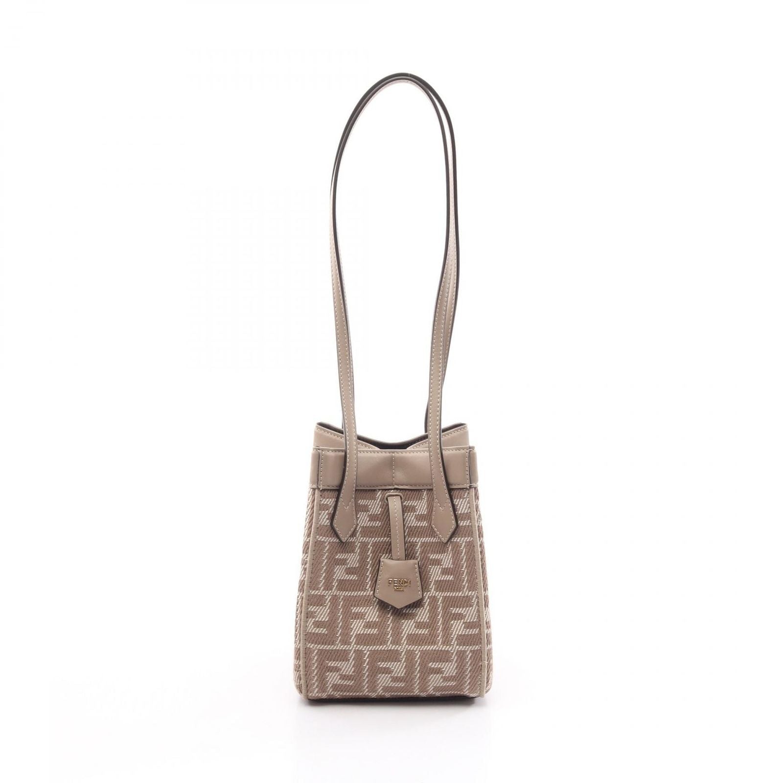 Fendi Shoulder Bag Origami Mini Canvas Leather