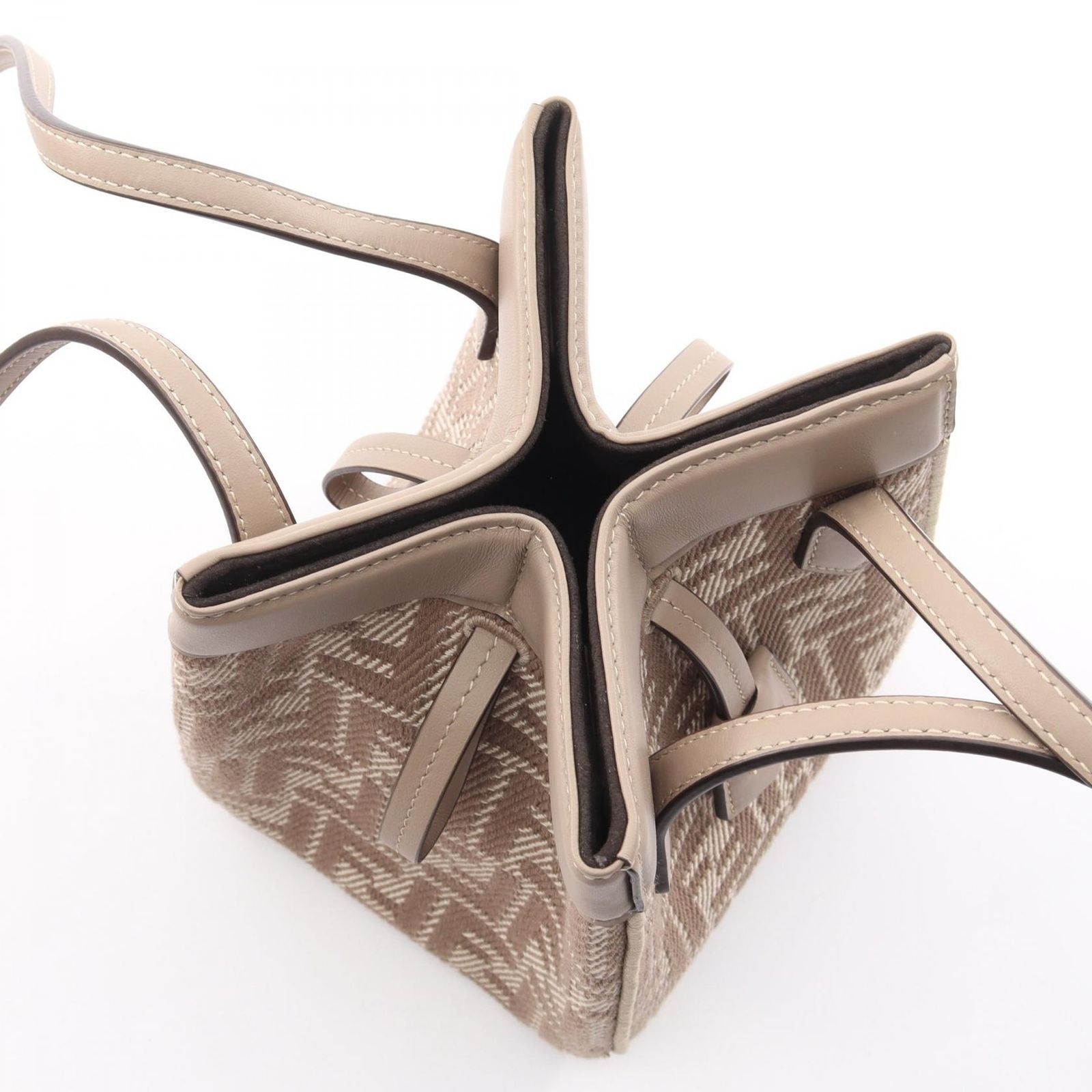 Fendi Shoulder Bag Origami Mini Canvas Leather — view 6
