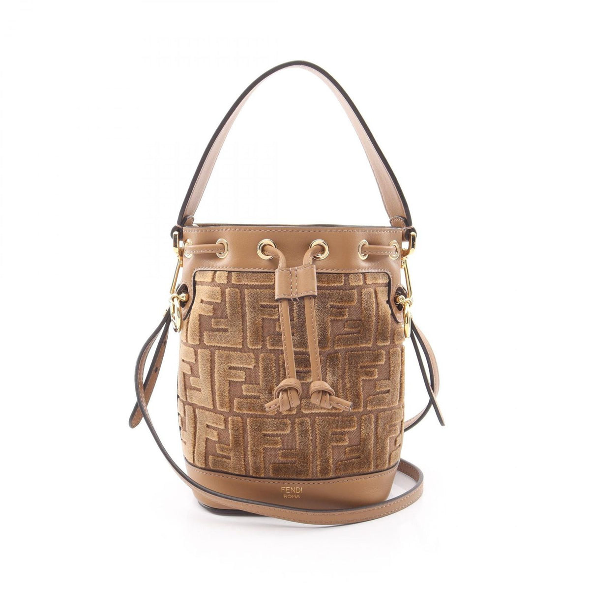 Fendi Mini Mon Tresor Leather Shoulder Bag