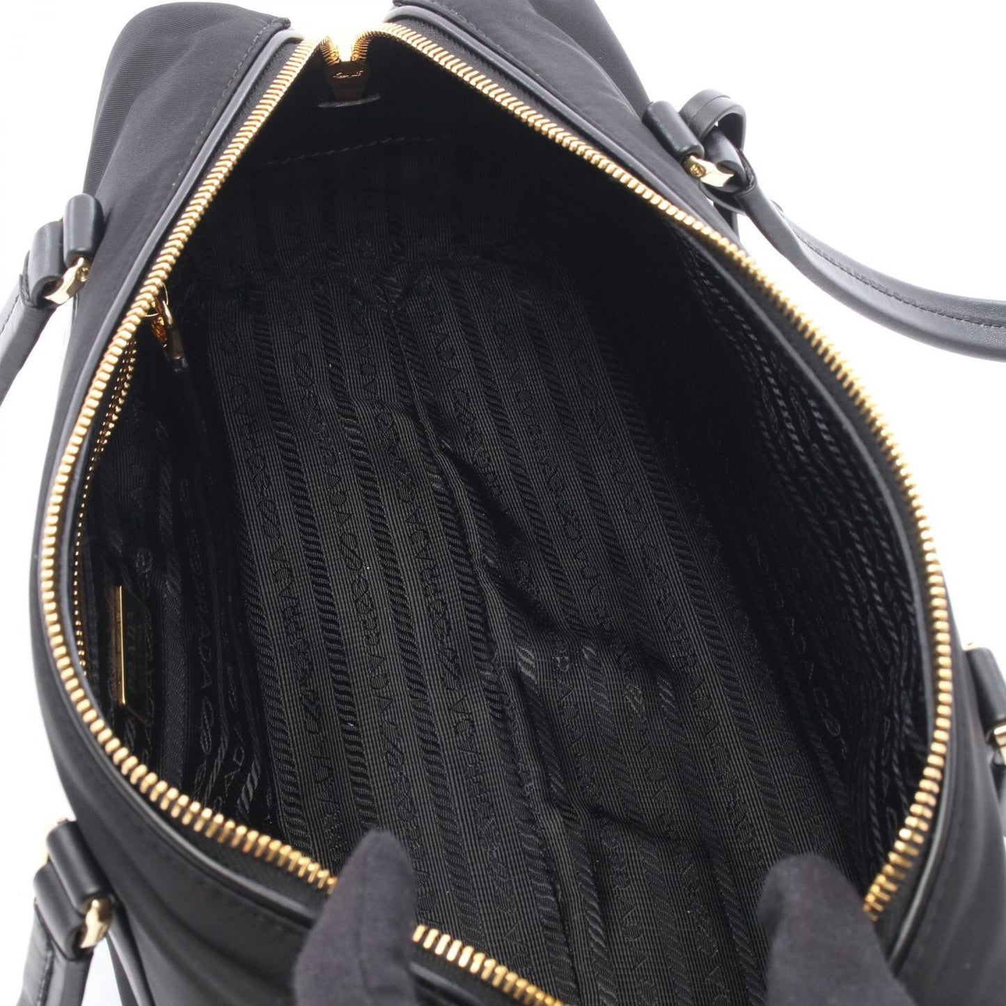 Prada Shoulder Bag Re-Nylon Top Handle Nylon Leather — view 3