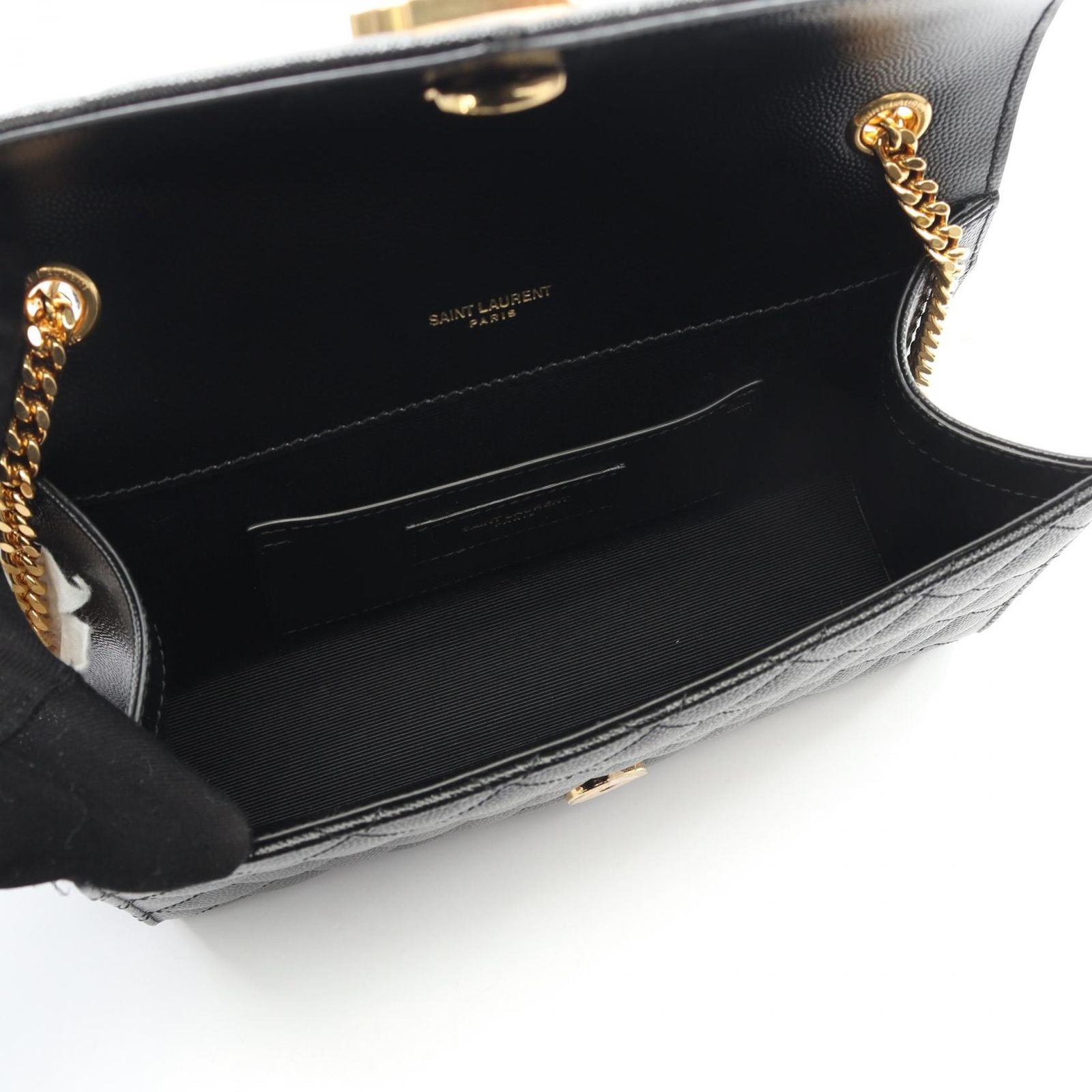 Saint Laurent Paris Shoulder Bag Envelope Small Leather — view 3